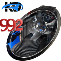 Faro delantero original usado desmontado para Porsche 992, conjunto de faros 992941113K 992941139H, 100% probado, genuino, con matriz LED