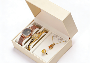 Boîte de rangement rectangulaire de protection pour montres, colliers et bagues – Coffret cadeau pour bijoux et montres – Offre spéciale - Product Image 3