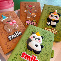STX En gros Bloc-notes créatif et mignon, Carnet Panda, Carnet à feuilles mobiles à motifs de dessins animés, Journal d'étudiant, Carnet cadeau