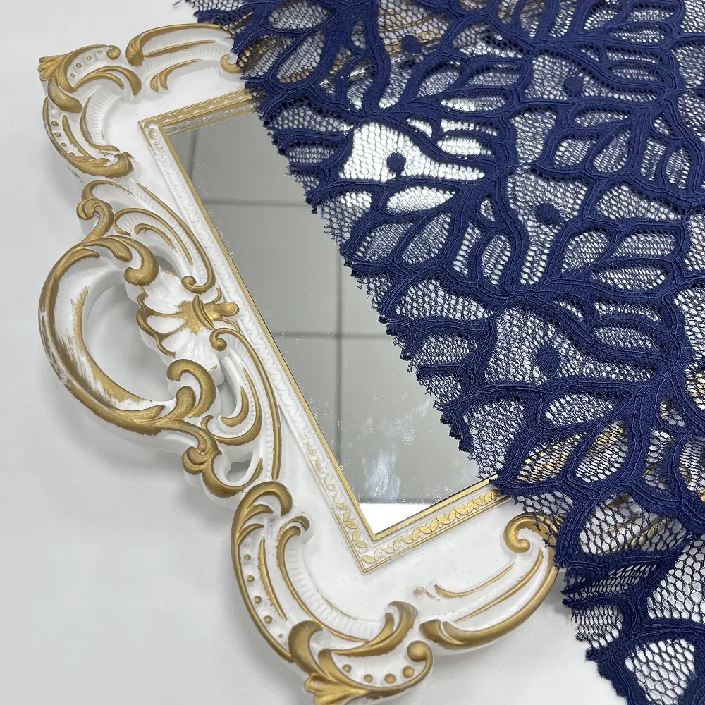 Nouveau design dubaï dentelle française de haute qualité africain dubaï bleu dentelle tissu