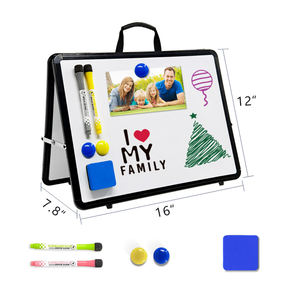 Pizarra Magnética Borrable de Doble Cara para Niños, Personalizada, con Marco de Aluminio Portátil y Material MDF para Uso en el Hogar o el Aula - Product Image 3