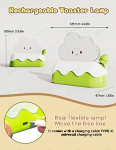 Veilleuse de chevet LOHAS, type nuage <span class=keywords><strong>kawaii</strong></span>, rechargeable par USB Type-C, lumières LED RGB changeantes de couleur pour chambre à coucher, chambre d'enfant - Product Image 6