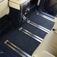 Bandes de garniture de rail de siège en acier inoxydable pour voiture, résistantes à l'usure, pour Toyota Alphard 2018-2022, accessoires intérieurs de voiture