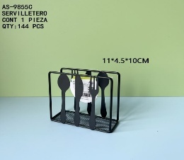 Portatovaglioli in acciaio inossidabile, design cavo, decorazione durevole per la tavola della cucina, 11x4,5 cm - Product Image 3