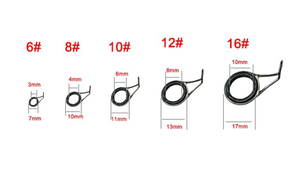 100 Cái/hộp Câu Cá Hướng Dẫn Rod Câu Cá Giải Quyết Thiết Lập Cá Công Cụ Phụ Kiện Hướng Dẫn Thanh Vòng - Product Image 6