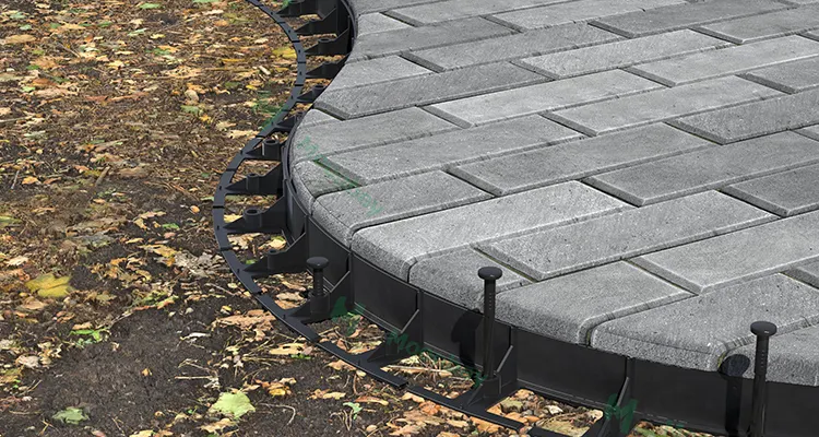 Strengthen plastic Landscape DIY Lawn Garden border Edging for Securing Bricks pavers and stones
