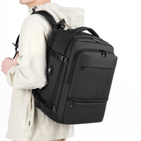 Tas Ransel Laptop Bisnis Pria Kapasitas Besar Anti Air, Terpisah Basah Kering, Dapat Diperluas, Mewah, Laris Manis, Dilengkapi Pengisian Daya USB