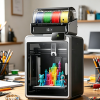 Imprimante 3D FDM couleur K2 pour la création rapide de prototypes et de maquettes architecturales avec une haute résolution sur ordinateurs de bureau