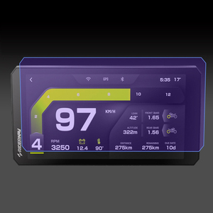 Protecteur d'écran anti-explosion, Film de protection d'empreintes digitales pour Garmin <span class=keywords><strong>Zumo</strong></span> XT3 <span class=keywords><strong>XT</strong></span> XT2 Tread2 R7M Dezl RV890 Pkw-Navi GO Classic - Product Image 5