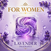 Capsules de lavage tout-en-un, qualité professionnelle, nettoyage avec technologie de soin délicat, parfum floral, tenue jusqu'à 12 semaines sur les tissus