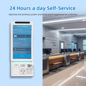 Wall Mounted New Style 23.6 Inch R1500 Curved Touch Screen Kiosk Credit Card Machine Bill Payment Terminal Store Restaurant - Product Image 5