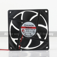 Kipas Pendingin Sunon 5V 24V 48V DC 12V 1.1W AC EC 8025 80X80X25MM 8CM Silent Power Converter 2-kabel ME80251V3-000C-A99 Baru Asli