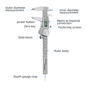 IP54 impermeable Metal Acero inoxidable 150mm 6 "calibrador Digital <span class=keywords><strong>de</strong></span> alta precisión electrónico Digital <span class=keywords><strong>Vernier</strong></span> calibrador herramientas - Product Image 5
