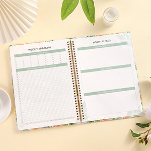 96 fogli di riviste di gravidanza di grandi dimensioni Planner per foto ecografiche di mamme inseriscono un bellissimo libro ricordo per monitorare la <span class=keywords><strong>crescita</strong></span> del bambino - Product Image 4