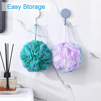 Éponge de douche noire avec logo personnalisé, éponge de bain, loofahs, boule de douche, charbon de bambou naturel, maille, éponges en vrac, grande éponge de douche