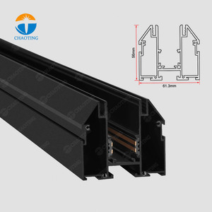 Rail de plafond extensible DC 48V Profils de tissu de tension <span class=keywords><strong>LED</strong></span> Éclairage sur rail magnétique pour plafonds tendus Cadres de profilés en aluminium - Product Image 2