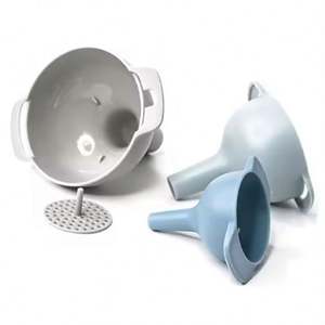 Ensemble d'entonnoirs 4 en 1 en plastique de qualité alimentaire avec filtre à tamis détachable, plastique pour huile, adapté à tous les aliments solides et liquides - Product Image 4