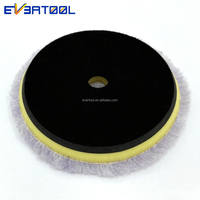 EVERTOOL Tampon de polissage en laine violette pour voiture, vente en gros, en mousse de laine naturelle