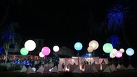 Ballon lumineux gonflable sur trépied pour publicité extérieure, ballon gonflable sur pied avec lumière LED