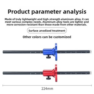 Herramienta <span class=keywords><strong>de</strong></span> Carpintería <span class=keywords><strong>de</strong></span> Estilo Europeo, Lápiz <span class=keywords><strong>de</strong></span> Trazado con Ajuste Fino, Alta Precisión, Multifuncional, Herramienta Auxiliar <span class=keywords><strong>de</strong></span> Medición - Product Image 3