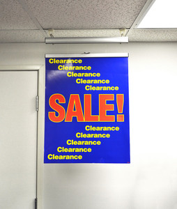 Custom Hanging Ceiling <b>Banner</b> Holder Display Retractable Double Sided Printed Fabric <b>Banners</b> for Marketing Signage - Product Image 1