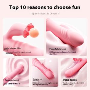 Kadın seksi yetişkin oyuncaklar vibratör anında orgazm mastürbasyon cihazı emme ve yalama özellikleri ile özel artefakt aksesuar - Product Image 3