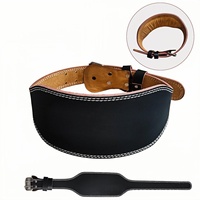 Ceinture de musculation premium en cuir avec double boucle à ardillon pour le soutien du dos en salle de sport, idéale pour l'entraînement de force, les squats et les soulevés de terre