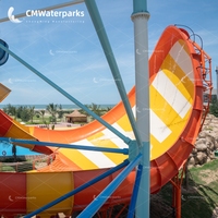 Kommerzielle Fiberglas-Wasserrutsche für Wasserparks, Outdoor-Fliegende-Teppich-Rutsche in Schüsselform für Heim- und Schulgebrauch, CMWaterparks Poolrutsche