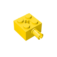 0,1 kg/72 pièces 6232 Blocs de construction 2*2 avec goupille et trou d'axe, briques spéciales, jouet éducatif créatif DIY, accessoires