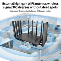 Desbloquea Openwrt MT7988, Compatible con Doble Banda, Ranura para Tarjeta SIM, DDR4, 1GB WiFi 7 Mesh 5G, Puerto Gigabit de 7200Mbps