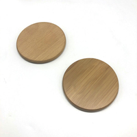 Ensemble de sous-verres modernes créatifs en bambou et noyer de haute qualité, carré en bois, rond, pour la cuisine, le bureau, la table, la maison
