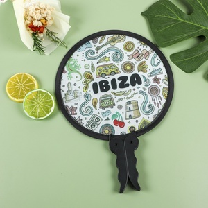 Manufacturer's Customizable Cartoon PP Plastic Fan Creative Love Style for Outdoor Promotion & Advertising Print Customization