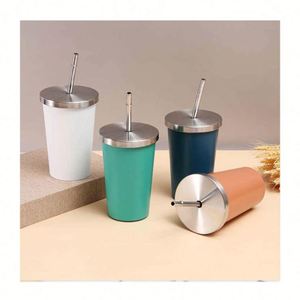 Vente en gros de nouvelles tasses à café portables en acier inoxydable double paroi avec couvercle, écologiques, 500 ml, pour les voyages, impression personnalisable - Product Image 1