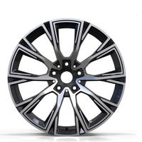 Rines de Acero Forjado de 19/20 Pulgadas, 5*120 PCD, Negro Brillante, Diseño en V, Compatibles con BMW Serie 3/4/5/6/7 y X3/X4/X5/X6/X7