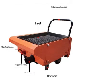 Machine à pompe à béton compacte, pulvérisateur de mortier à haute efficacité pour les petits projets de <span class=keywords><strong>construction</strong></span>, portable et facile à déplacer - Product Image 2