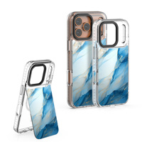 Étui de protection pour téléphone personnalisé de luxe en TPU+PC avec anneau magnétique, antichoc, compatible avec la charge sans fil pour 17 16 Pro Max