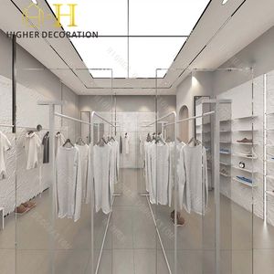 Unit tampilan pakaian berdiri, untuk toko pakaian furnitur Salon kecantikan, rak garmen, desain Modern - Product Image 2