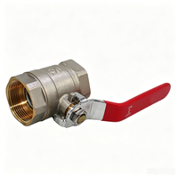 Vanne à boisseau sphérique en laiton filetée 1/2''-2'' à pression sous vide, vannes d'angle de contrôle forgées OEM pour eau haute température avec joint PTFE