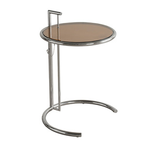 Table basse moderne minimaliste à hauteur réglable avec plateau en verre trempé et rangement, design inspiré d'Instagram pour salon et extérieur - Product Image 6
