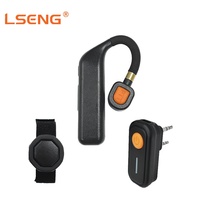 LSENG BT021_K 2.4G untuk V5.4 Headset Walkie Talkie Nirkabel ENC Peredam Kebisingan Earpiece PTT Mic TPU+ABS untuk Kenwood TK