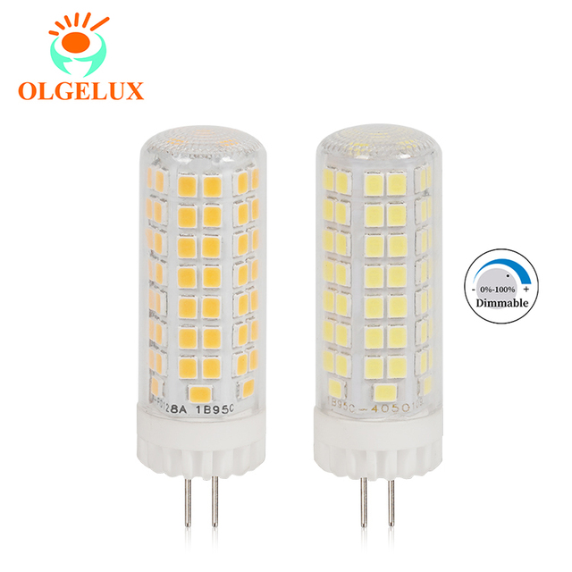 Dimmable G6.35 LED Bulbs 7w G6.35 Bi-pin Base Ac 110v-130v 65w Halogen Bulbs Equivalent 800LM Energy Saving LED Silicone Lamp