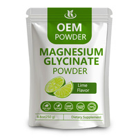 Complément alimentaire végétalien de qualité alimentaire à marque privée OEM/ODM favorisant le sommeil, la relaxation et la récupération musculaire – Poudre de glycinate de magnésium