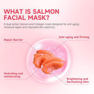<span class=keywords><strong>Masque</strong></span> Facial Premium Raffermissant et Hydratant au Collagène de Saumon, Vitamine C et Acide Hyaluronique <span class=keywords><strong>pour</strong></span> Anti-Âge, Réparation de l'Hydratation et Amélioration de <span class=keywords><strong>la</strong></span> <span class=keywords><strong>Peau</strong></span> - Product Image 3