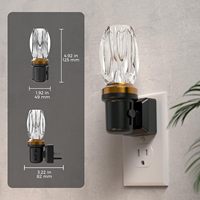 Veilleuse LED ZHILAI Mini Moderne Blanc Chaud en Plastique avec Capteur, Intensité Réglable, à Brancher, CRI80, Certifiée FCC pour Chambre, Couloir, Cuisine