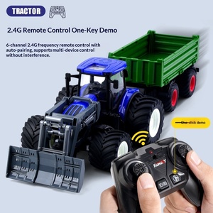 Tracteur Électrique 6 Canaux en Plastique pour Enfants, Modèle Grand Camion Agricole, Récolteuse, Fertiliseur et Chargeur Jouet - Product Image 4