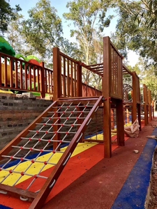 Cadre d'escalade en bois de qualité sûre pour les enfants de l'école mur d'escalade en bois rampant ensemble de jeu de Fitness pour les activités de groupe - Product Image 6