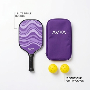 Pala de Pickleball Profesional AVYA Aura Purple Wave T700 de <span class=keywords><strong>Fibra</strong></span> de Carbono Cruda con Núcleo de 16 mm AVYA-AURA-AD-C16-072 - Product Image 1
