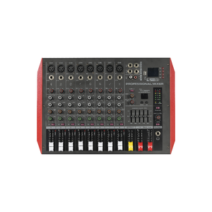 Consola de Mezcla de Sonido Profesional de 8 <span class=keywords><strong>Canales</strong></span> <span class=keywords><strong>7.1</strong></span> USB, Mezclador de Audio Digital Pequeño para Escenario, Hogar, Bar, <span class=keywords><strong>Amplificador</strong></span> de Metal, Reproductor de Música - Product Image 1