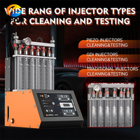 Pièces d'excavateur pour testeur de nettoyage d'injecteurs de carburant 6 cylindres ANCEL ANJ600 avec nettoyage ultrasonique pour GDI