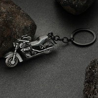 Porte-clés moto Harley en alliage de zinc, grand modèle coloré simulé, petit cadeau, vente chaude, porte-clés moto en métal